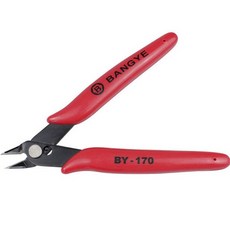 섬세한 절단 프라모델 부품 조립 절단 니퍼 펜치 도구, 레드, 1개