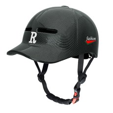 오토바이반모헬멧 야구모자헬멧 소두핏 여름헬멧 탄소섬유무늬, 1개, 유광블랙 카본파이버 패턴