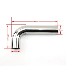 공압 소음기 (사일렌서)304 스테인레스 스틸 엘보 용접 광택 노즐 90 도 파이프 38mm, 03 38mm(100mmx200mm), 03 38mm(100mmx200mm)