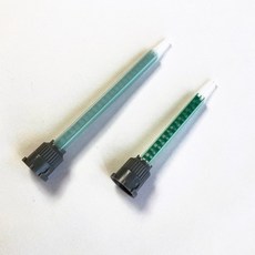 서진마켓AB 접착제 정적 혼합 튜브 노즐 카트리지 코킹 팁 믹서 건 연결 분배 어댑터 90MM, 1개