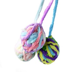 언니네 고양이장난감 소리나는털실공 색상랜덤 고양이가좋아하는장난감