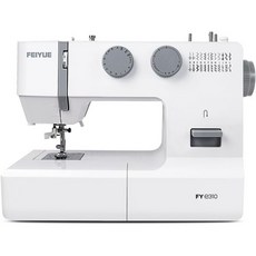 페이유 FYe310 전면 재봉틀 발 페달 포함 내구성 강하고 휴대 가능 강력한 서보 모터 25가지 내장 스티치 6개 실감 및 5개 포함 재봉 바늘 (화이트), 흰색