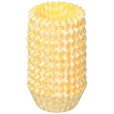 엔도상사 TKG 오븐 케이스 반찬컵 귀여운 체크무늬 7호 깊은구황색 바닥지름×높이(mm)45×27 내열 -40180도 250매입 업무용 XOC0223