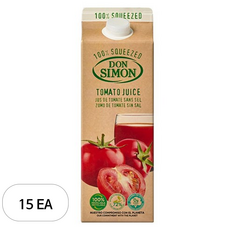 돈시몬 생과일 착즙 100% 토마토주스, 2L, 15개