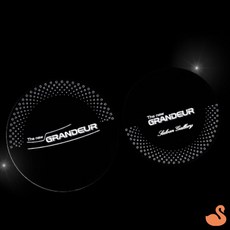 BRS 더뉴그랜져 LED 컵홀더 차량컵받침 차량용수납함, 화이트