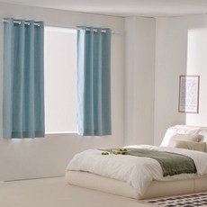 모던하우스 ON 메모리 반창문 암막커튼 민트그린 140x180 2개세트 아일렛 513788