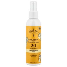 바보보타니칼스 수영 앤 스포츠 미네랄 자외선 차단제 스프레이 SPF 30 177ml(6fl oz), BBO40704