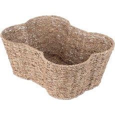 오터펫 개 바구니 뼈 모양 통 수제 애완동물 정리함 및 보관함 고양이용 상자 7x3 Seass, Medium (17x13")