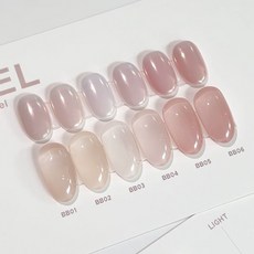 젠틀핑크 비비젤 BB젤 6종 스킨톤 젤 네일 단품, 1개, 10g, BB02