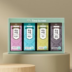 [본사직영] 다예 쉬는여유 찻잎4형제 티백 4종(60티백) 선물세트+쇼핑백 (얼그레이+페퍼민트+우롱+잉글리쉬블랙퍼스트), 1세트, 60개입