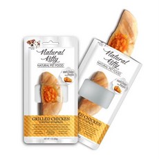 Natural Kitty 自然小貓100%天然鮮肉條，貓咪零食，無添加，健康美味, 1g, 1個, 天然雞肉南瓜30g