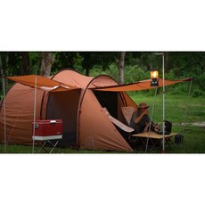 Nordisk 瑞莎 Reisa 4 四人帳 家庭帳篷 北歐帳篷 客廳帳 豪華露營, 核桃色