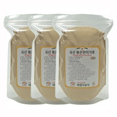대명이유식 국산 볶은현미가루 500g 선식 분말 미숫가루, 3개