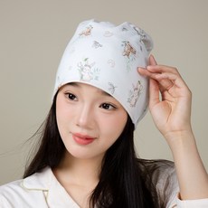 DFMEI 純棉月子帽產婦坐月子防風六角帽保暖空調房雙層高彈多功能帽子