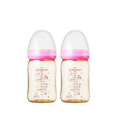 DoubleHeart 柔軟觸感母乳哺育 PPSU 嬰兒奶瓶 160 ml雙裝, 玩具, 無奶嘴, 2個, 160ml