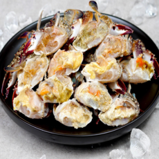 [K-꽃게] 어부가 직접 판매하는 국내산 절단 손질, 1개, 암꽃게 1kg (10~20쪽)