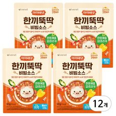 아이배냇 유아용 한끼뚝딱 비빔소스 한돈 볶음 파프리카, 50g, 12개