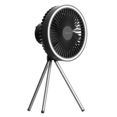 버티탭 캠핑무선선풍기 10000mAh 캠핑써큘레이터 탁상용 휴대용선풍기 충전식 무드등 미니써큘레이터, 그레이