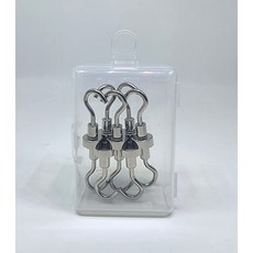 초강력 후크 자석 고리, 10개, 12mm실버