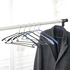 할메이드 어깨뿔방지 철제 두꺼운 코트 니트 논슬립 정장옷걸이, 그레이, 1개