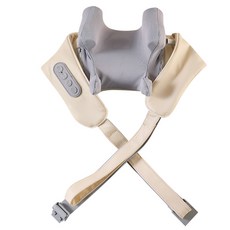 BAMIFUN 목 어깨 마사지기 무선 강력 저소음 지압 승모근 온열 안마기, 화이트, FZ-666