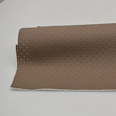 打孔透氣吸音皮革面料，PU皮料布，適用於家庭影音室、兒童樂園, 1個, #猫爪皮-18     坨灰,一件（1*1.37米） 多拍不裁开