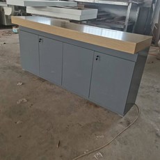 YC 中島展示臺創意科技智能産品體驗臺，無人機手機展示桌，靠墻置物收納組閤櫃，多功能貨架, 靠墻柜（150*50*90）