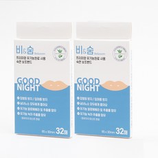 비앤숨 프리미엄 유기농 수면밴드 32매, 2개