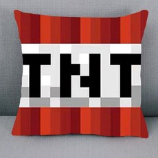 마인크래프트 캐릭터 베개 크리퍼 TNT 봉제 쿠션 인형 선물, 6