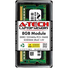 A테크 8GB DDR3/DDR3L 1600MHz PC3L12800 PC312800 CL11 SODIMM 2Rx8 1.35V 204Pin NonECC SODIMM 노트북 노트북