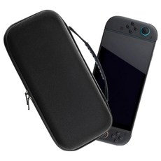 掌上遊戲機便攜包，耐用保護殼，輕巧易攜帶，多功能收納，防刮防塵，時尚外觀設計, 黑色, 1個, Switch2 收納包