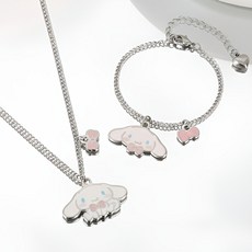 산리오 정품 여아 목걸이 팔찌 세트 어린이 캐릭터 쥬얼리