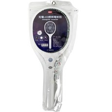 利百代 LY-8015ZA 充電LED照明電蚊拍, 白