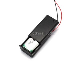 9V 건전지홀더 밧데리 배터리 홀더 커버 스위치 뚜껑 853103, 1개, 1개입