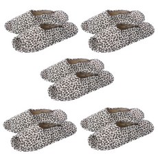 100% 순면 퀼트 면실내화 (5켤레 1세트) 슬리퍼 어린이집 거실화 덧신 유치원 사무실 실내용 천슬리퍼 4, 1개, 100.MF78화이트_여(5개 1세트)