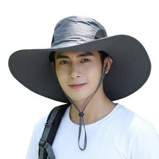모니키 빅사이즈 여름 벙거지 모자, 다크그레이