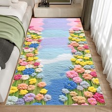 거실카펫 침실 럭셔리 바닥매트 쇼파 의자바닥 러그 미끄럼방지, 60x180cm