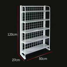 약국 진열대 가판대 선반 상품 디스플레이 편의점 PC방 이동식 5단, 1개, 5단 120x50x27cm 화이트