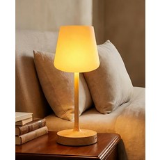 SENCU 무선 테이블 램프 충전식 - 홈 데코용 4000mAh 배터리 작동 램프 IP54 방수 휴대용 야외 LED 책상 조명 식사 레스토랑용 3가지 색상 조도 조절 가능, SENCU 무선 테이블 램프 충전식 - 홈 데코용 40