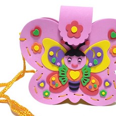 EVA 나비 가방 실꿰기장난감