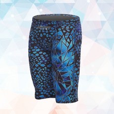 원몰네레바 남자 실내수영복 5부반바지 뱀무늬 블루컬러