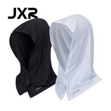 제이엑스알 아이스쉴드 햇빛가리개 발란스 자외선차단 후드 모자커버, 화이트, 1개