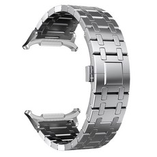 삼성 갤럭시워치 7/8 울트라 2025 호환 스테인리스 메탈 스트랩 47mm, 실버, 1개 실버, 1개