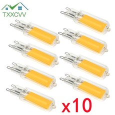 TXXCVV 슈퍼 밝은 G9 LED 전구 7W 9W 12W15W 220V 유리 램프 정전, Cold White, G9 220V 9W, 10 PCS