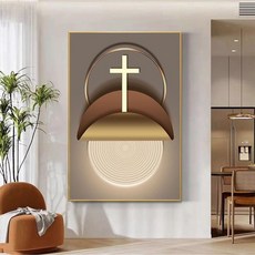 액자형 패브릭 십자수 취미용 비즈십자수 대형 큐빅 성경, 30 x 40cm, 골드 프레임, 스타일 08