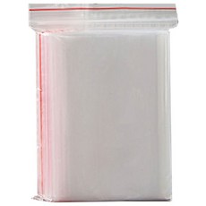 OJ歐健膠品 PE夾鏈袋 透明紅線款, 20 x 28cm, 100個, 2包