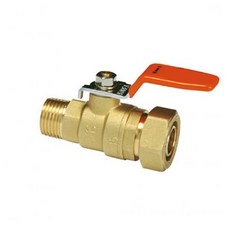 수도 엑셀 신주 pb 에이콘 부속 15mm 볼벨브, 1개