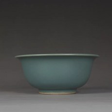 明嘉靖 天藍釉 小碗, 如圖所示