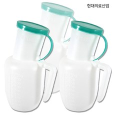 환자용 플라스틱 통 소변기 HD-URM-11, 3개
