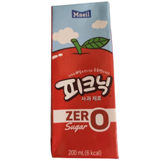 매일유업 피크닉 제로 사과, 200ml, 8개